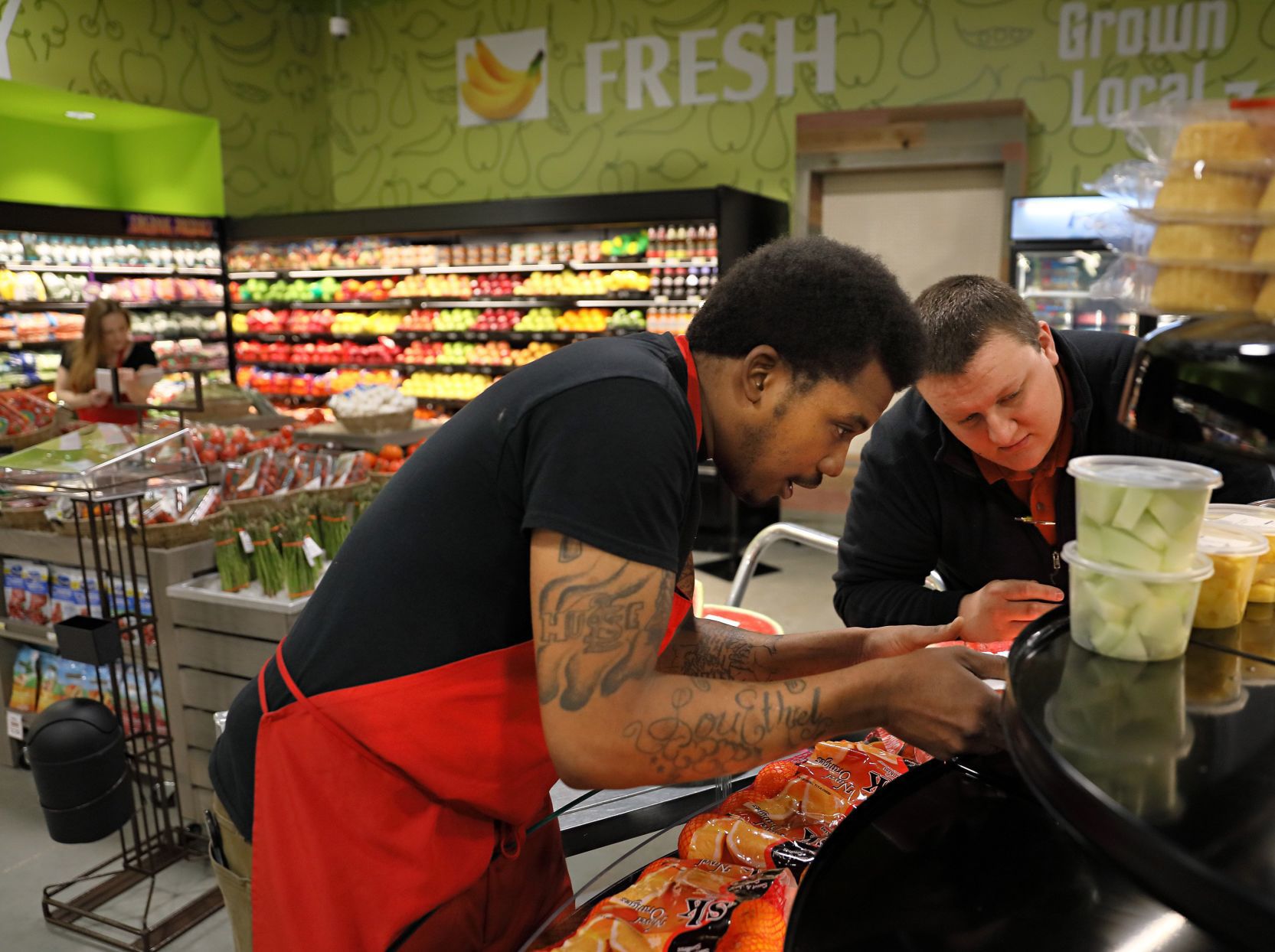 GreenLeaf grocery store soft opening